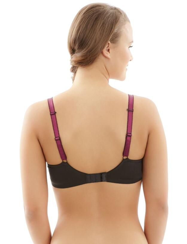 9576 Cleo Devon Padded Plunge Bra - 9576 Black/Navy