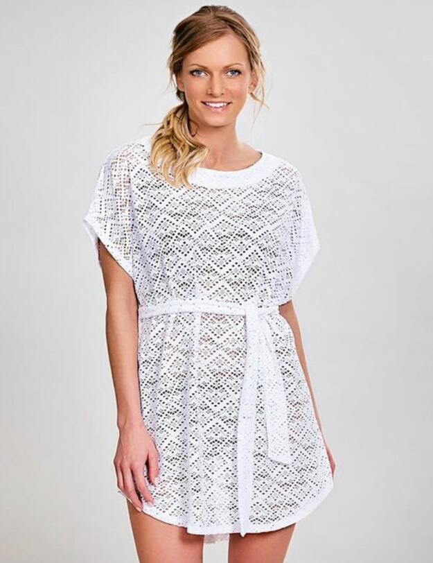 SW1165 Panache Crochet Sun Dress - SW1165 White