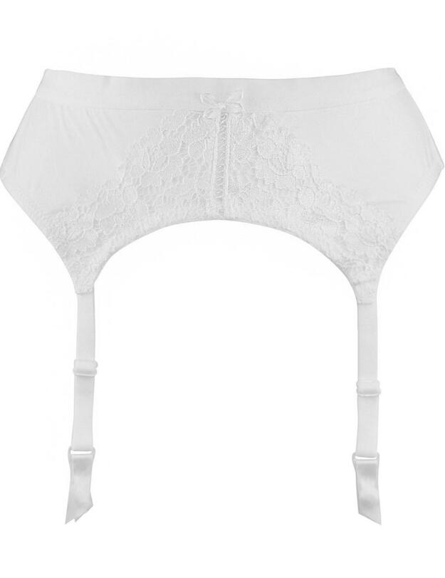 44007 Pour Moi? Fever Suspender Belt - 44007 White