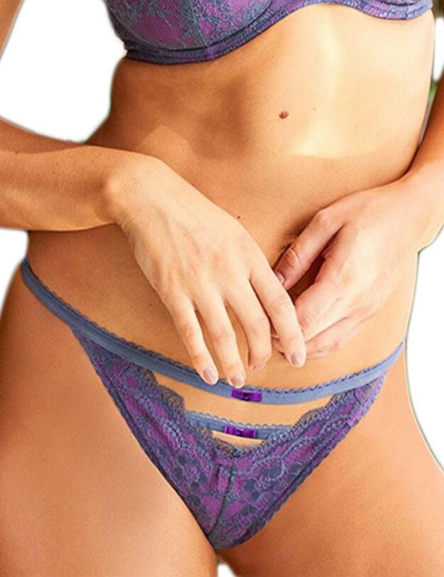 61004 Pour Moi? Instinct Brazilian Brief - 61004 Silver/Purple