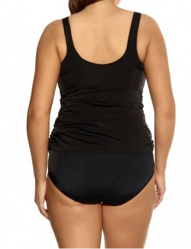 7603 Elomi Essentials Ruched Tankini - 7603 Black