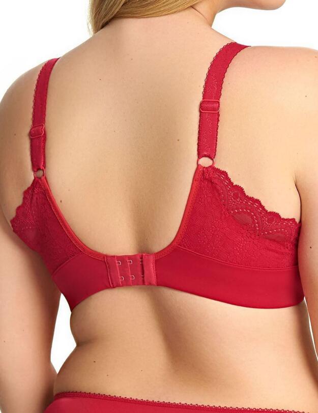 4280 Elomi Tia Bandless Bra  - 4280 Crimson Red