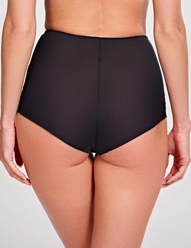 7254 Panache Clara High Waist Brief - 7254 Taupe/Black