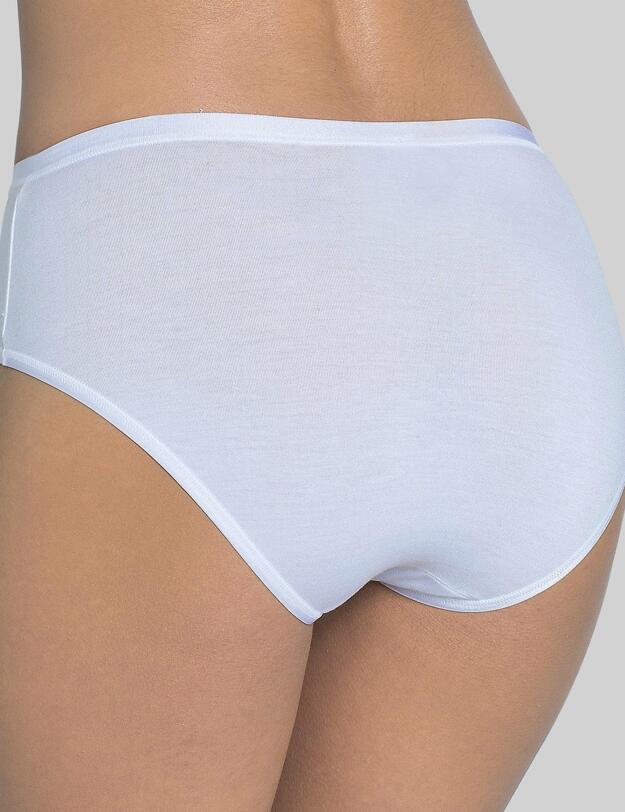 10150874 Sloggi Feel Natural Midi Brief 2 Pack - 10150874 White