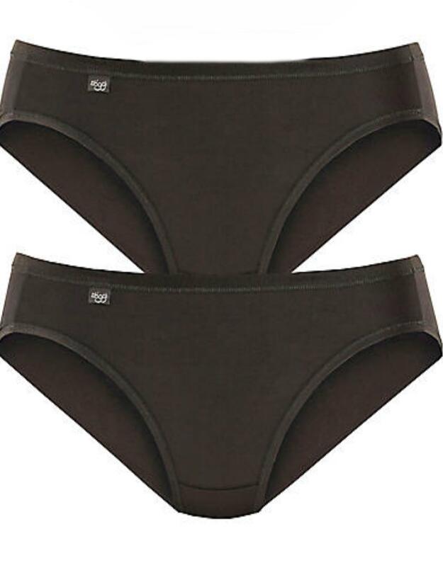10150877 Sloggi Feel Pure Tai Brief (2 Pack) - 10150877 Black