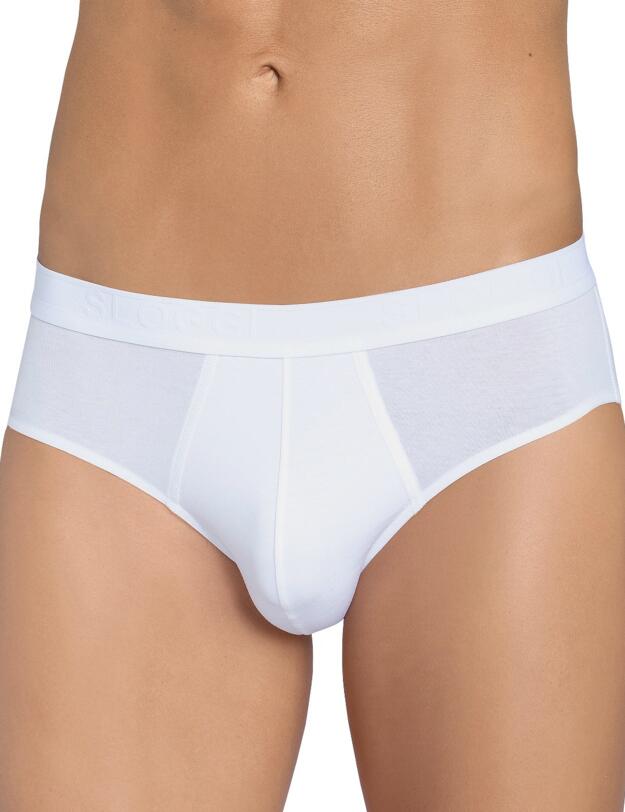 10156828 Sloggi Men Evernew Midi Brief (2 Pack) - 10156828 White