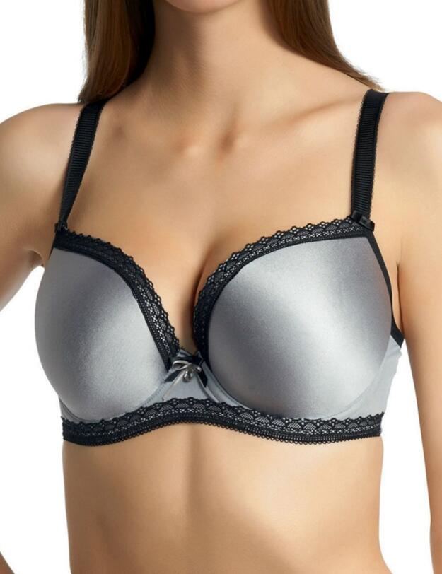 1471 Freya Deco Charm Moulded Plunge Bra - 1471 Silver