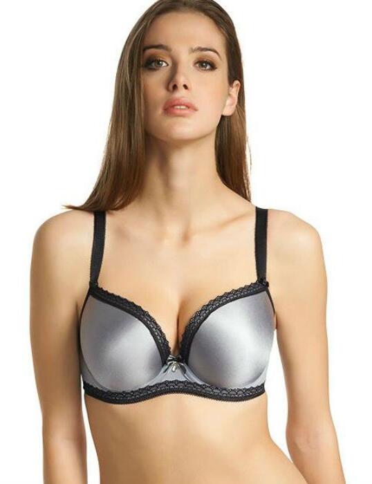 1471 Freya Deco Charm Moulded Plunge Bra - 1471 Silver
