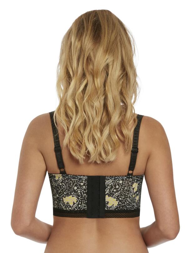 Freya Floral Bonanza Longline Bra Black/Floral