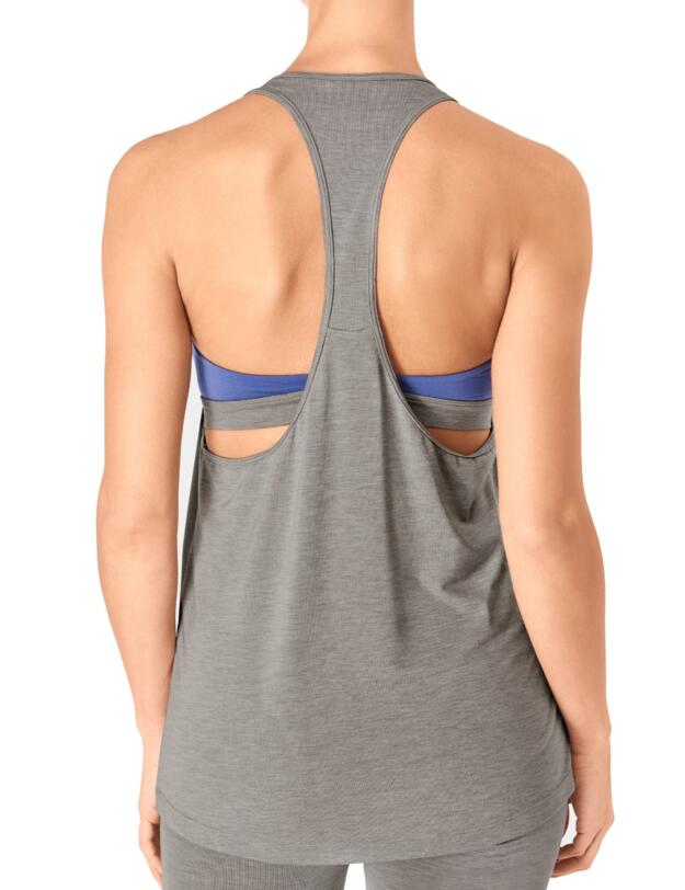 10190656 Sloggi Women Move Flow Gym Sports Top - 10190656 Grey Combination