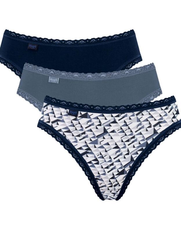 10181497 Sloggi Weekend Tai Brief 3 Pack - 10181497 Sea Blue Light Combination