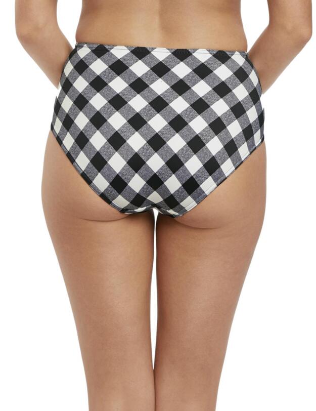 2928 Freya Totally Check High Waist Bikini Brief - 2928 Monochrome