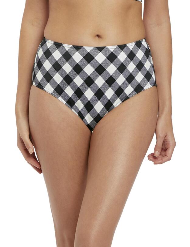 2928 Freya Totally Check High Waist Bikini Brief - 2928 Monochrome
