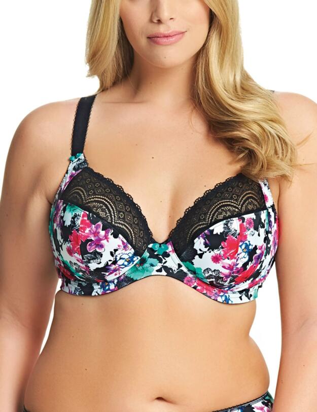 4040 Elomi Jenna Underwired Plunge Bra - 4040 Fleur