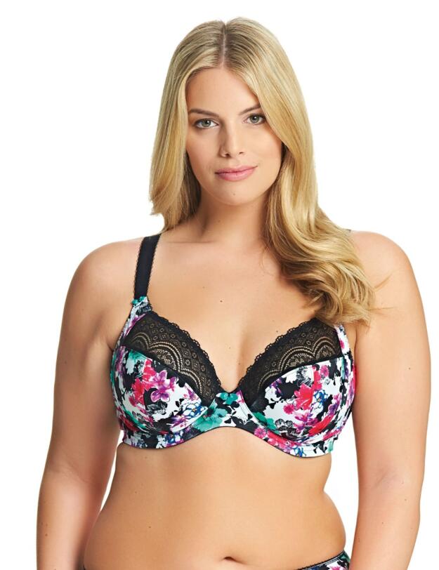 4040 Elomi Jenna Underwired Plunge Bra - 4040 Fleur