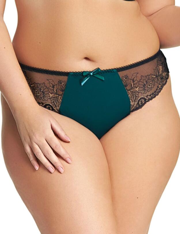 4067 Elomi Anushka Thong - 4067 Dark Green