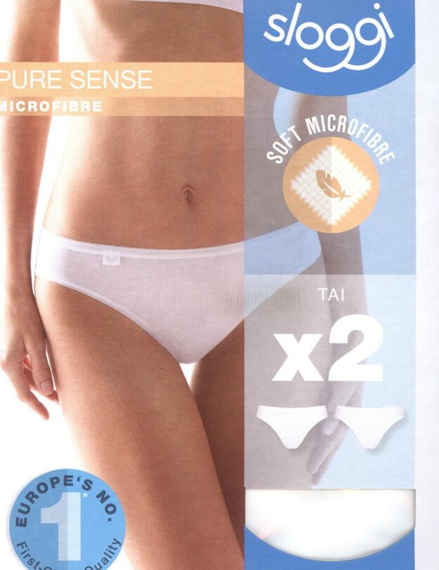 10146218 Sloggi Pure Sense Tai Brief (2 Pack) - 10146218 White