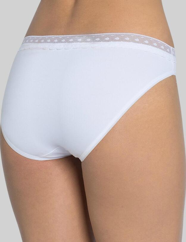 10149073 Sloggi Feel Pure Lace Tai Brief (2 Pack) - 10149073 White