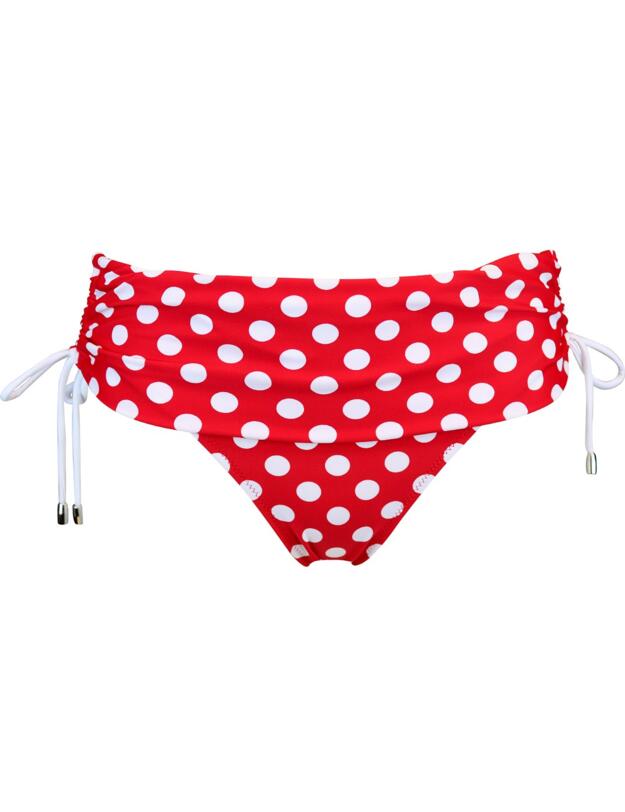 68003 Pour Moi Starboard Fold Adjustable Bikini Brief  - 68003 Red/White 