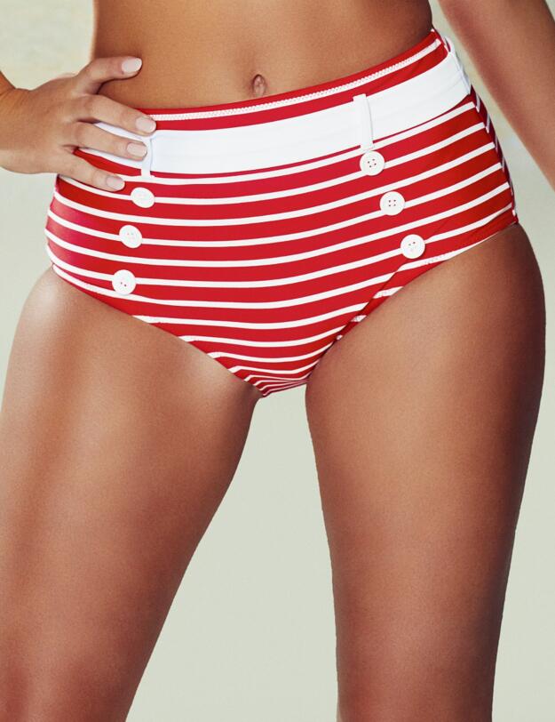 68014 Pour Moi? Starboard Control Bikini Brief - 68014 Red/White 
