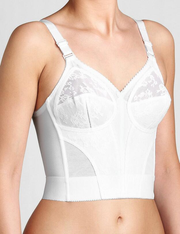 10166305 Triumph Doreen L02 X Non Wired Long-line Bra - 10166305 White