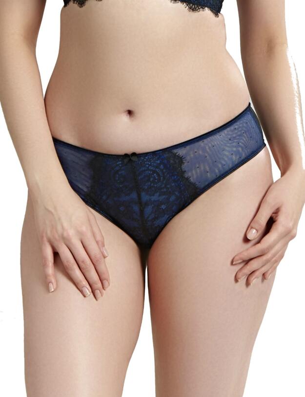 9352 Cleo Piper Brazilian Brief - 9352  Sapphire/Black