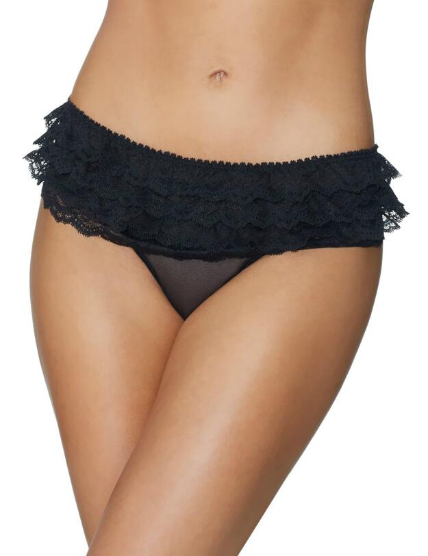 P071 Aubade Boite A Desir Bikini Frou Frou Brief - P071 Noir