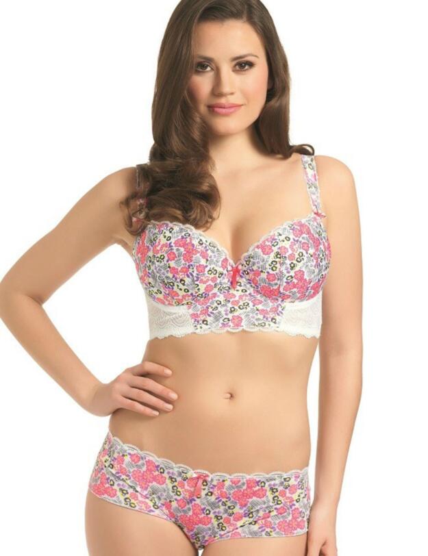 1543 Freya Flourish Padded Longline Bra - 1543 Blossom