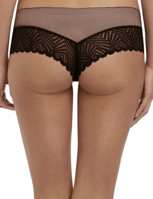 1867 Freya Escape Lace Brazilian Thong - 1867 Ebony