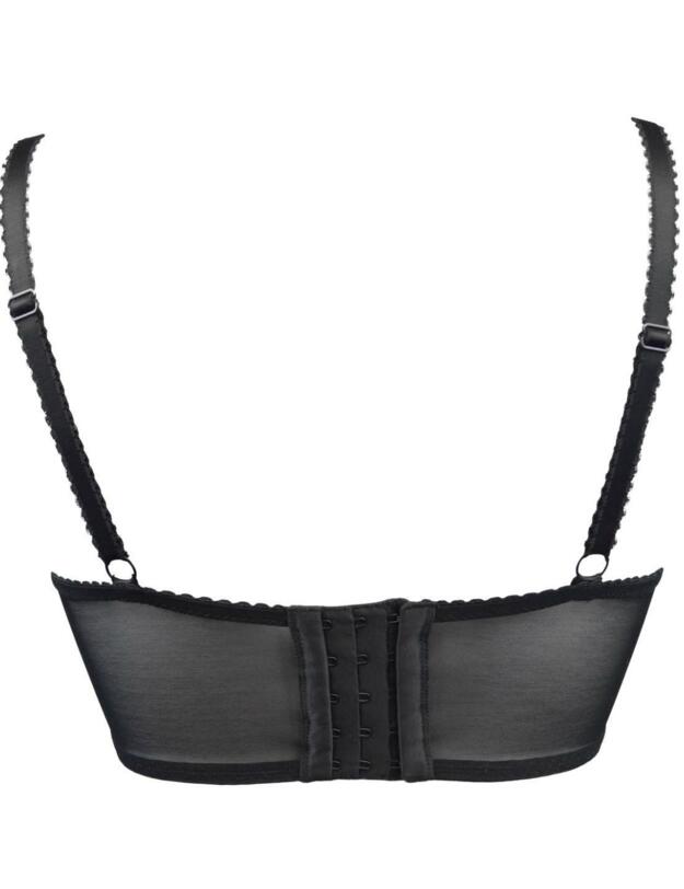 12501 Pour Moi Eclipse Longline Underwired Bra  - 12501 Black