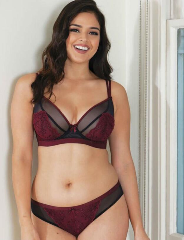 SG5405 Curvy Kate Dragonfly Brazilian Brief - SG5405 Black/Wine