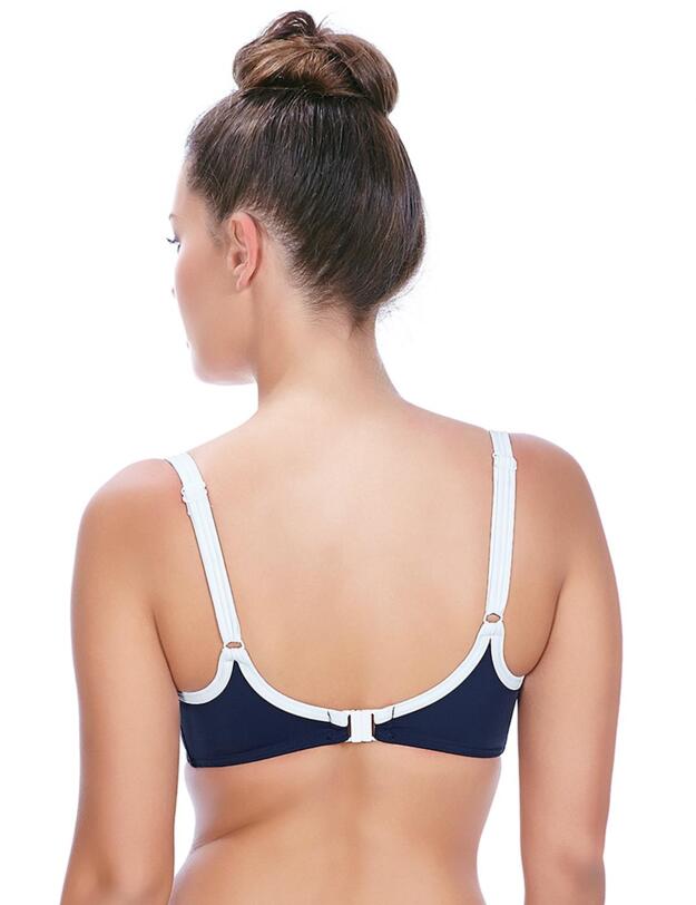 3857 Freya In The Navy Deco UW Moulded Bikini Top - 3857 Navy