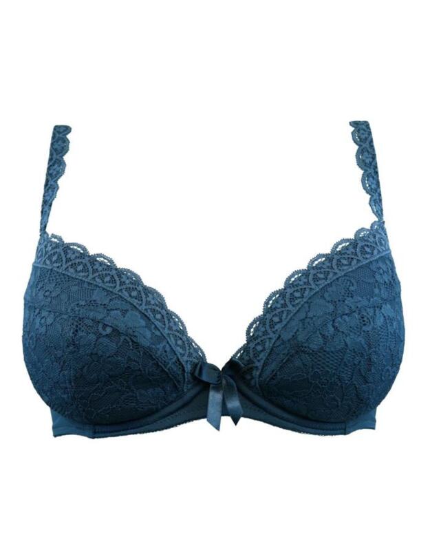 84000 Pour Moi Rebel Padded Plunge Bra - 84000 Petrol 