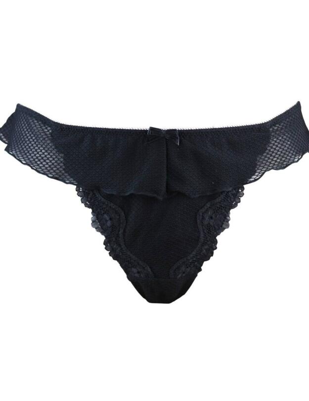 11003 Pour Moi Ditto Skirted Thong - 11003 Black