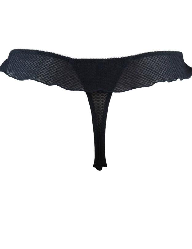 11003 Pour Moi Ditto Skirted Thong - 11003 Black