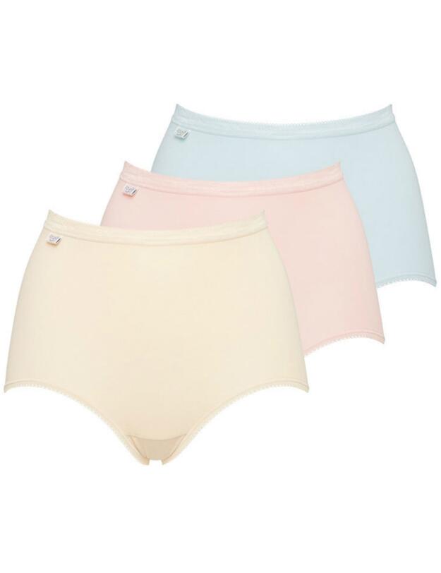 10105593 Sloggi Basic Maxi Brief 3 Pack - 10105593 Pink Light Combination