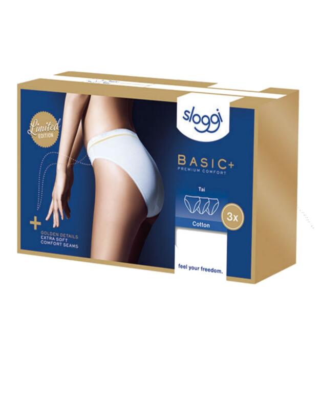 10005039 Sloggi Basic Tai Brief 4 Pack	 - 10161761 White/Gold