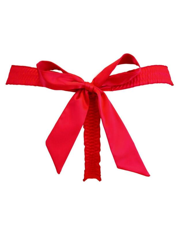 11904 Pour Moi? All Wrapped Up Tie Back Thong - 11904 Red