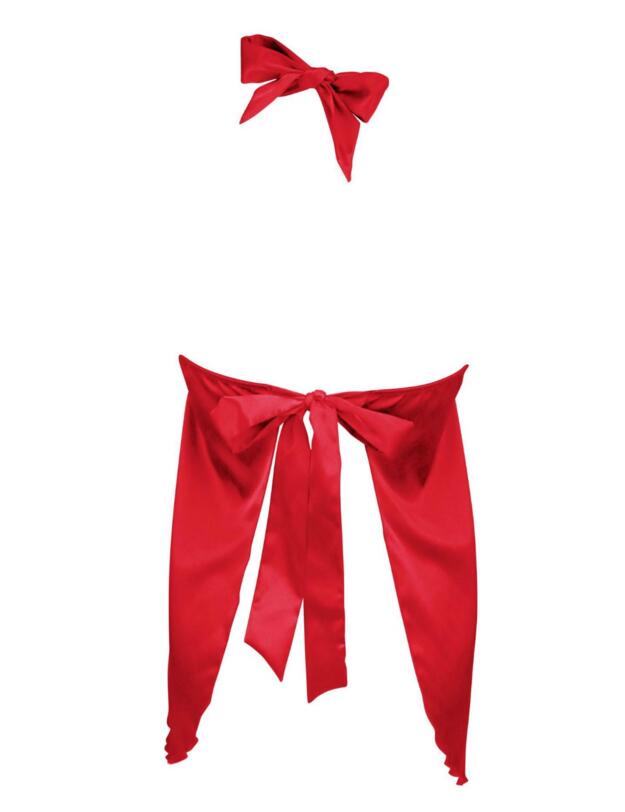 11908 Pour Moi? All Wrapped Up Halter Tie Chemise - 11908 Red