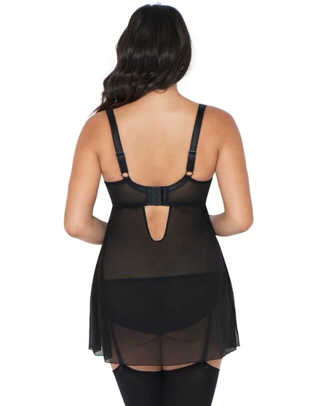 SG100170700W18 Curvy Kate Starlight Babydoll - SG100170700W18 Black/Sangria