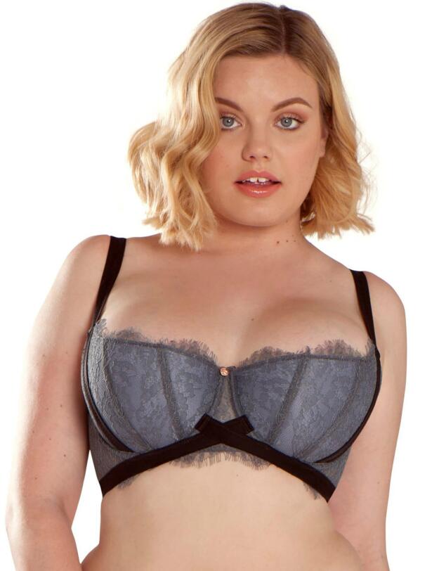 Scantilly by Curvy Kate Captivate Half Cup Bra Slate