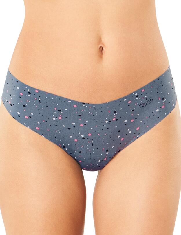 10189216 Sloggi ZERO Microfibre Print Hipstring - 10189216 Blue/Dark Combination