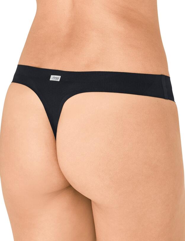 10190384 Sloggi Women Move Thong 2 Pack - 10190384 Black