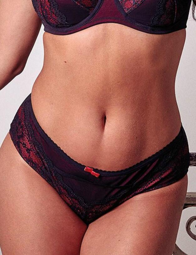61007 Pour Moi Instinct Mid Brief  - 61007 Black/Red