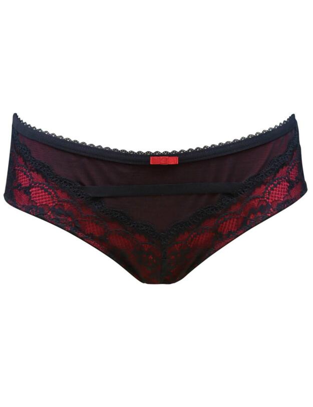 61007 Pour Moi Instinct Mid Brief  - 61007 Black/Red