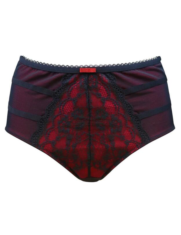 61009 Pour Moi Instinct High Waist Brief - 61009 Black/Red