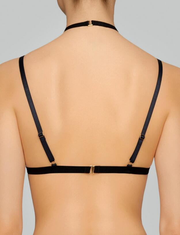 CAS-023-01 Coco De Mer Caserta Crossover Bra - CAS-023-01 Black