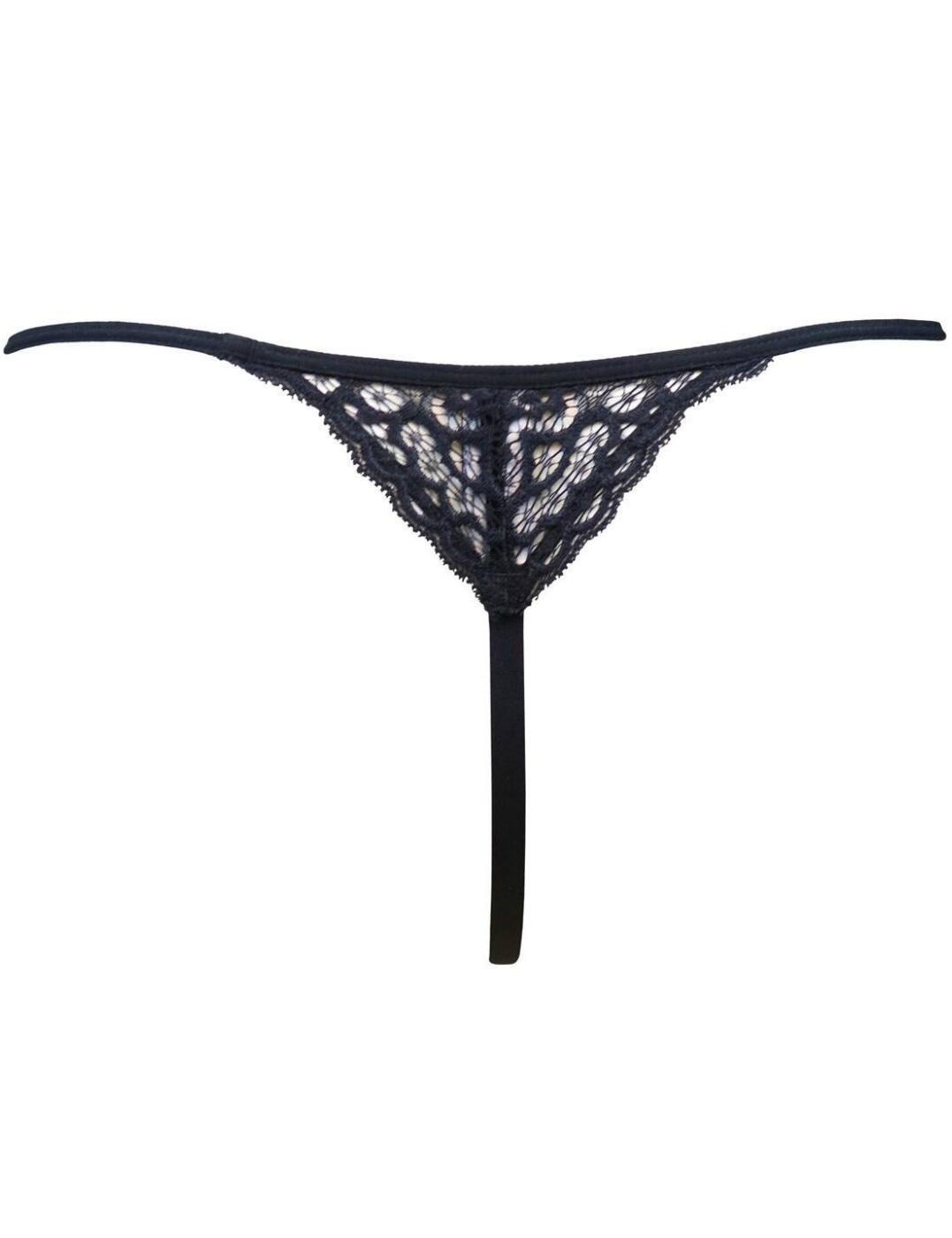 Amour Accent Thong, Pour Moi, Amour Accent Thong, Black/Pink