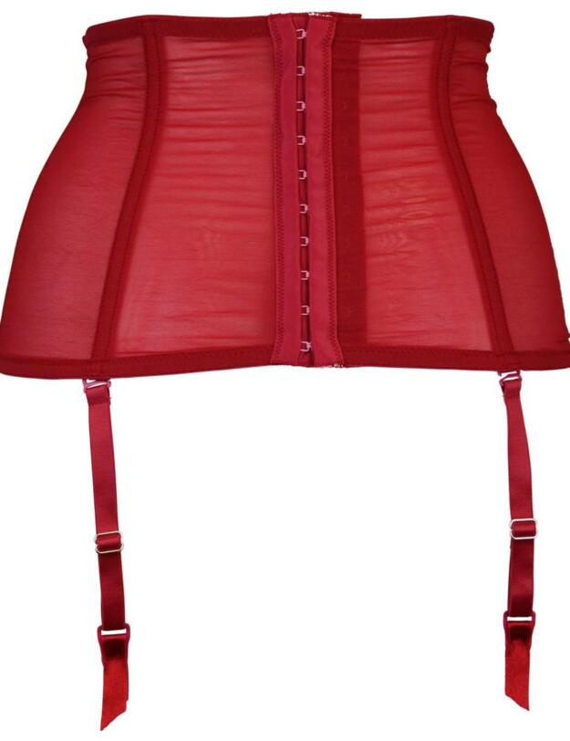 54008 Pour Moi Hush Suspender Belt - 54008 Ruby