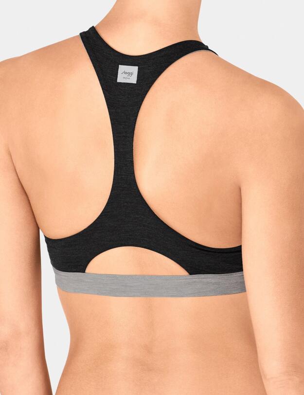 10190378 Sloggi Women Move Flow Sports Bralette Bra Top  - 10190378 Black